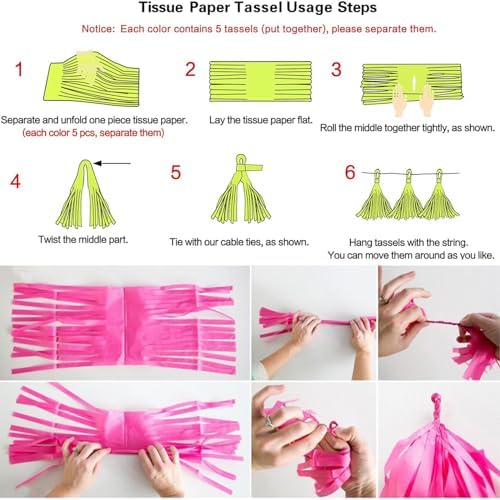 We Moment Tassel Garland for Party Decorations