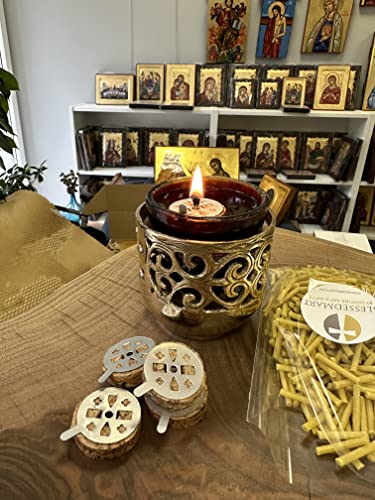 Beeswax Candle Wicks for Vigil Oil Lamps