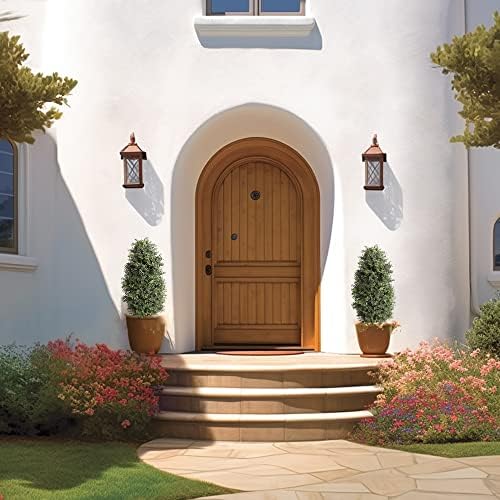Artificial Topiary Boxwood Tree 2 Pack Faux Plants 35 Inch Set