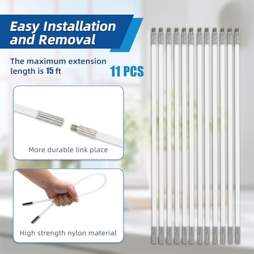 AOGYiKang 15 Feet Dryer Vent Cleaning Brush Kit