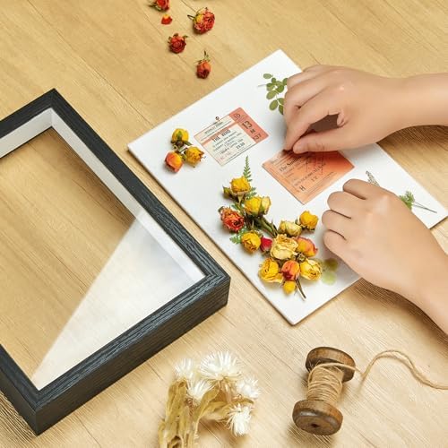 MUXIUNT 8x10 Shadow Box Frame with Linen Foam Backing