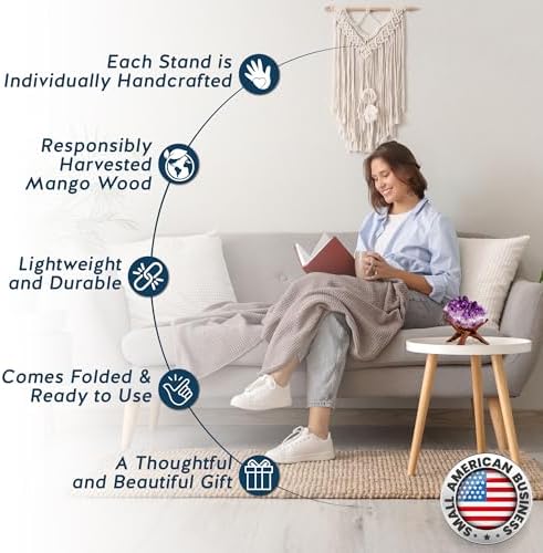 Alternative Imagination Folding Mango Wood Display Stand