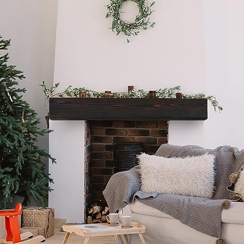 Create a Cozy Atmosphere with 48 Rustic Cedar Fireplace Mantel