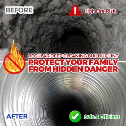 Holikme 30 Feet Chimney Cleaning Kit with Drill Attachment
