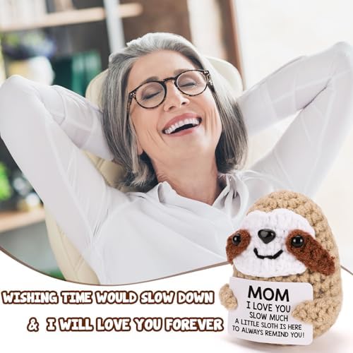 MBL Funny Sloth Gift for Mom - Handmade Crochet