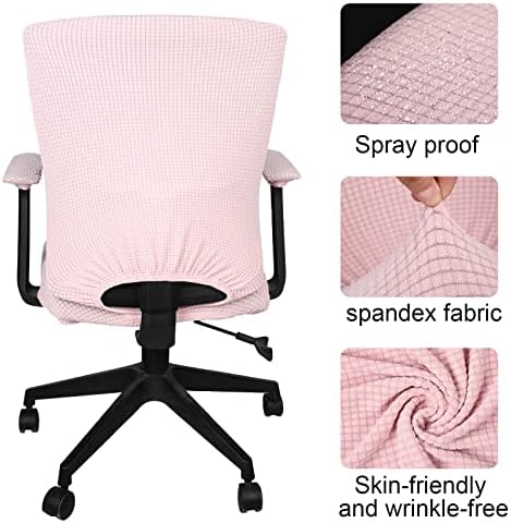 Tallew 4 Pcs Office Chair Covers Set for Rotating Chairs 1