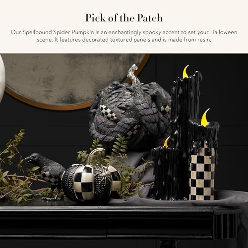 MACKENZIE-CHILDS Spellbound Spider Pumpkin Decor 1