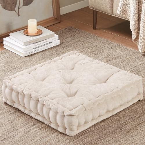 Intelligent Design Azza Floor Pillow Ivory