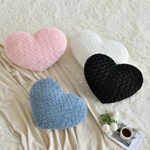 ZCNYCLAM Heart Pillow with Rose Design