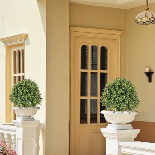 THE BLOOM TIMES 24 Artificial Topiary Trees Set of 2