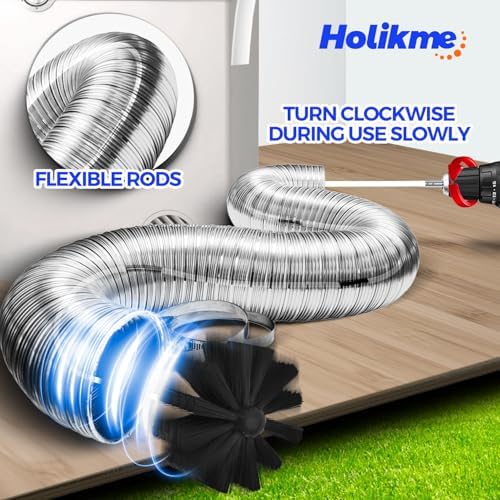Holikme 30 Feet Chimney Cleaning Kit with Drill Attachment