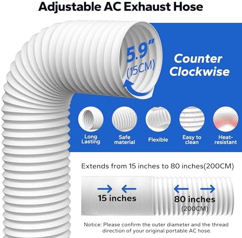 Cestluck Adjustable AC Window Vent Kit 17-63