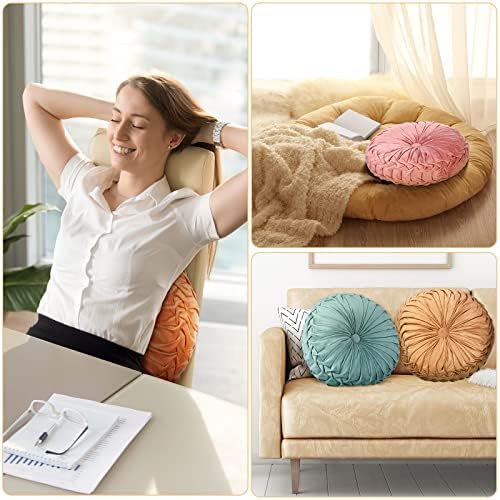 Kathfly Set of 4 Decorative Pumpkin Throw Pillows