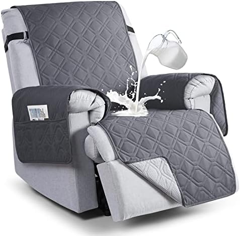 VANSOFY Waterproof Recliner Chair Cover Dark Gray