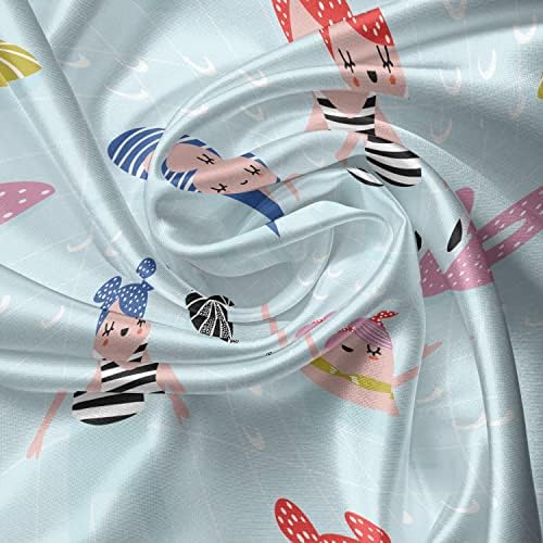 Ambesonne Summer Valance Tier Curtain 3Pc Set