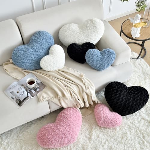 ZCNYCLAM Heart Pillow with Rose Design