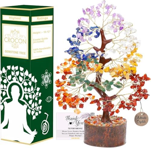 Crocon 7 Chakra Crystal Tree for Women Birthday Gift
