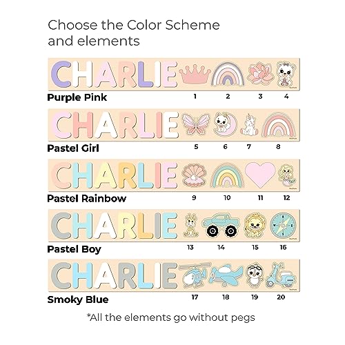 Personalized Wooden Name Puzzle Montessori Toy 1
