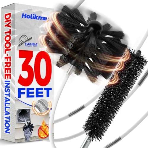 Holikme 30 Feet Chimney Cleaning Kit with Drill Attachment