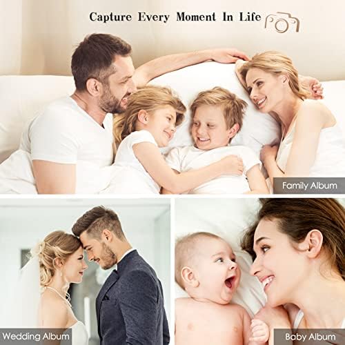 Large Self-Adhesive Magnetic Scrapbook Album with Metallic Pen Scraping Plate