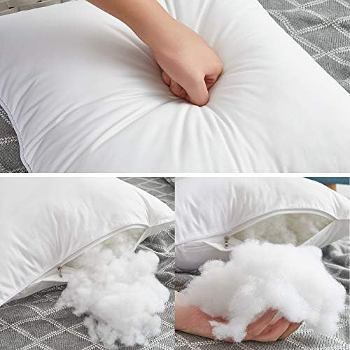 Oubonun 18x18 Inch Pillow Inserts Set of 2 - Cotton Cover Throw Pillow