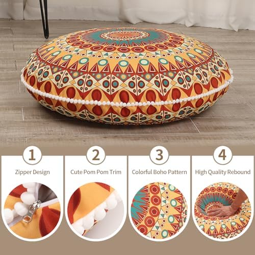 LOVMOC 32 Inch Memory Foam Floor Pillow