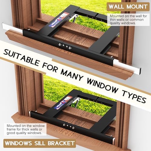 Adjustable Window AC Bracket No Drill 220 lbs