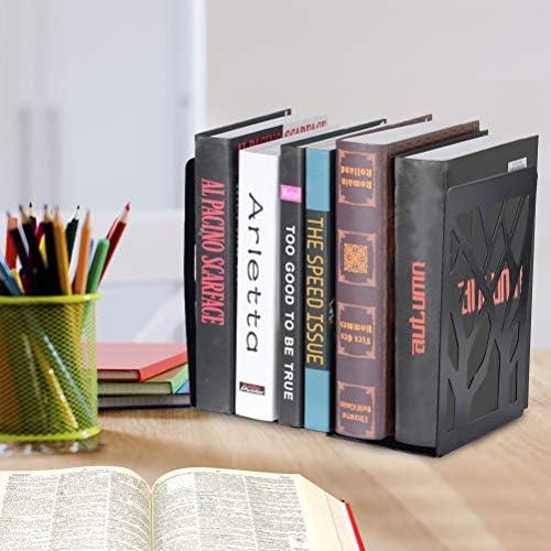 INNPLUS Heavy Duty Metal Book Ends 3 Pair