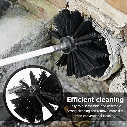 Abizarch 15FT Chimney Cleaning Brush Set 11pcs Duct Vent Kit