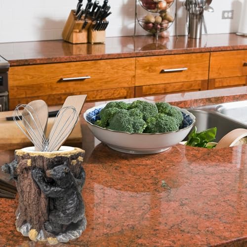 BestGiftEver Bear Climbing Tree Wastebasket - Small Decorative Trash Bin