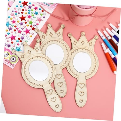 BESPORTBLE Wooden Handmade Mirrors for Kids DIY Craft Set