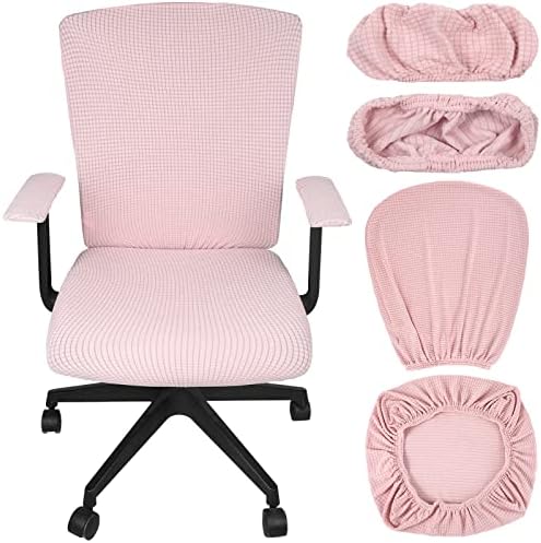 Tallew 4 Pcs Office Chair Covers Set for Rotating Chairs 1