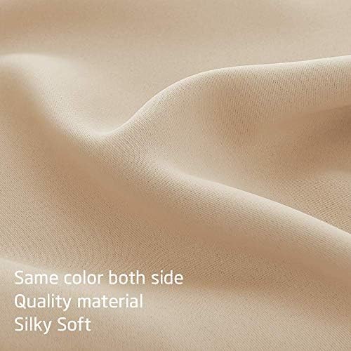 NICETOWN Small Curtains Blackout - 2 Panels 34x30 Biscotti Beige