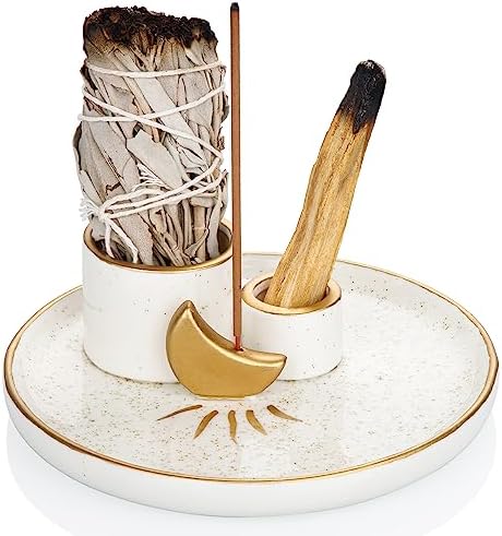 ZenBless Incense Candle Holder with Ash Tray - Gold