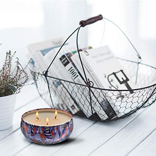 HITHYS Citronella Candles 3-Pack Travel Tin Soy Wax