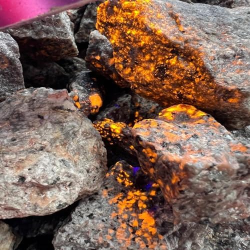 11lb Yooperlite Flame Stones for UV Decor