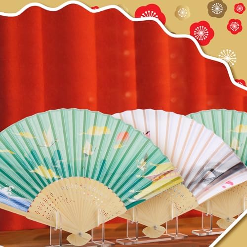 Roowest 2 Pcs Foldable Acrylic Fan Display Stand