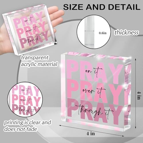 Pink Inspirational Bible Verse Wall Art for Women 1