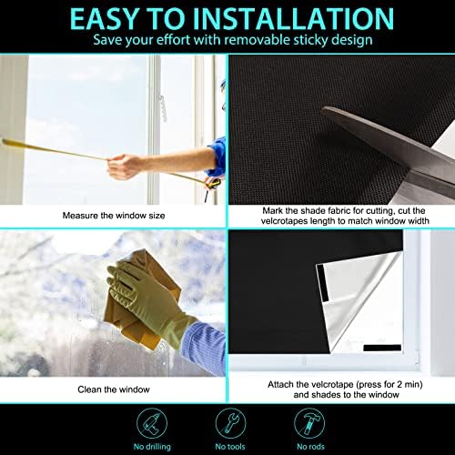 100 Portable Blackout Curtains - 157 x 59