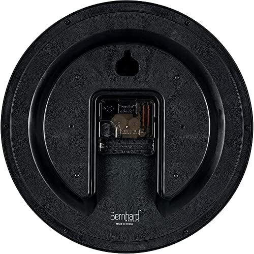 Bernhard Products 10 Inch Black Silent Wall Clock