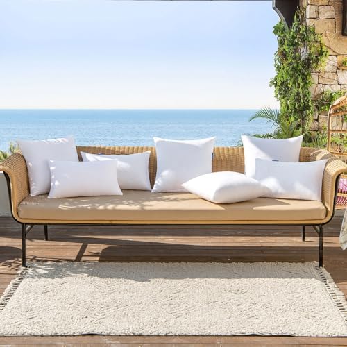 MIULEE 4-Pack 18x18 Water-Resistant Pillow Inserts 1