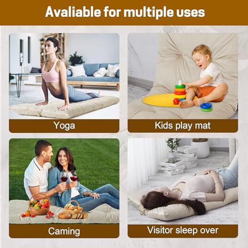 BALAPET Floor Lounger Pillow - Foldable Tufted Easy Storage