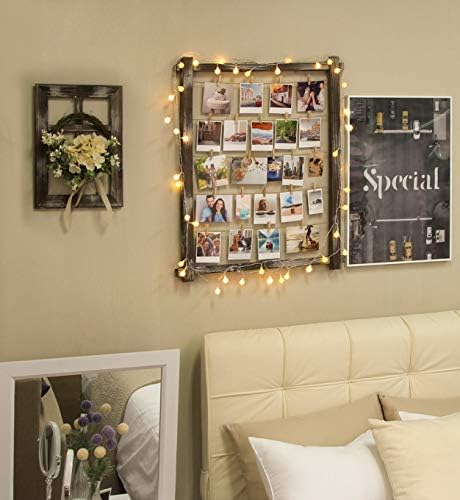 Stylish Photo Display Wall Frame with 35 Clips