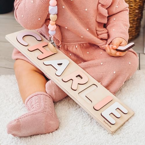 Personalized Wooden Name Puzzle Montessori Toy 1