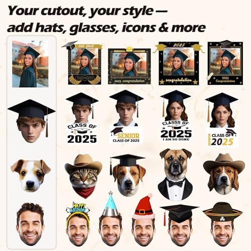 Custom Cutout Big Head Stick with 9 Sizes Upload Your Photo