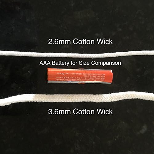 Firefly 5 Ft 26mm Braided Cotton Wick for Oil Lamps