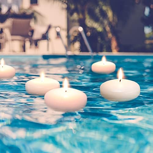 Tuyai Floating Candles Set of 36 3 Inch White Dripless 1
