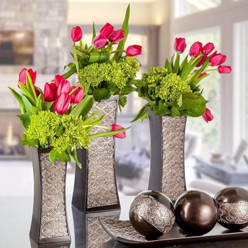 Creative Scents Dublin Brown Decor Tray and Orb Set