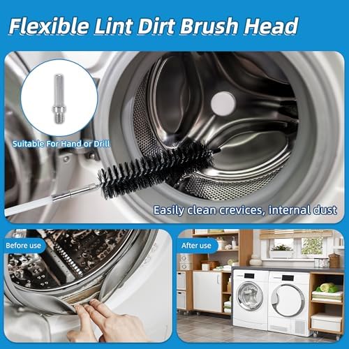 AOGYiKang 15 Feet Dryer Vent Cleaning Brush Kit
