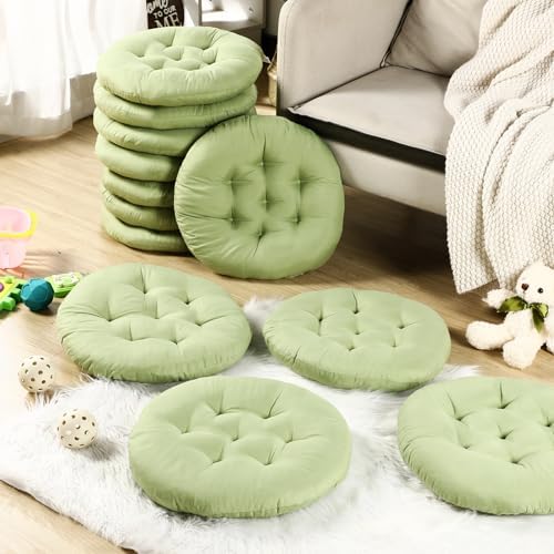 Fumete 12 Pcs Green Floor Cushions for Home and Kids 1